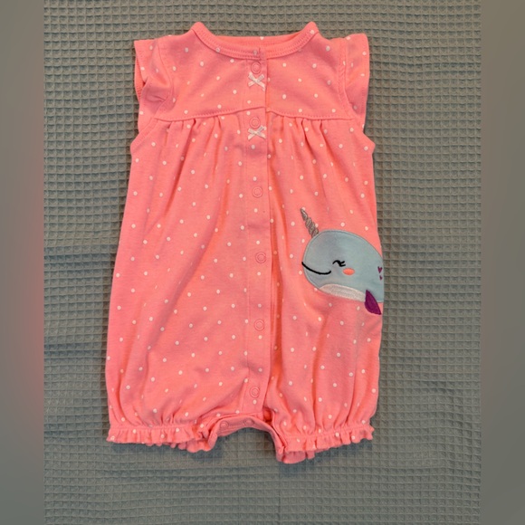 Carter's Coral One-Piece Romper