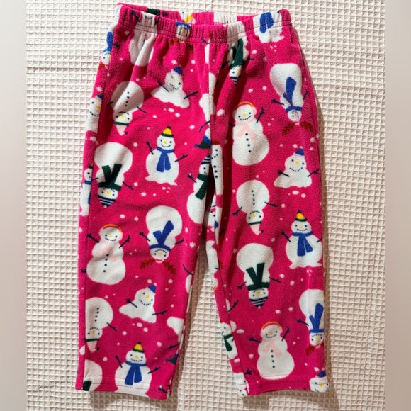 Carter's Pink Snowman Pajama Bottoms