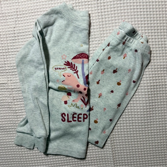 Carter's Gray Dinosaur Pajama Set