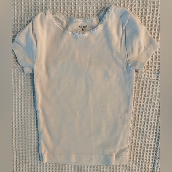 Carter's Soft White Short Sleeve Tee