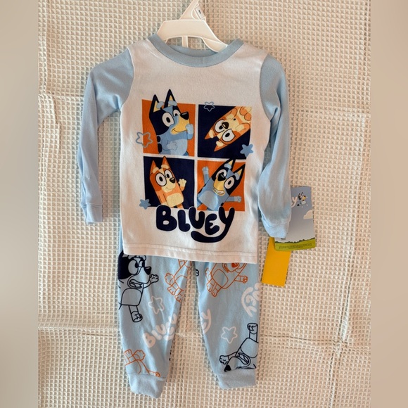 Bluey Kids Pajama Set - Light Blue