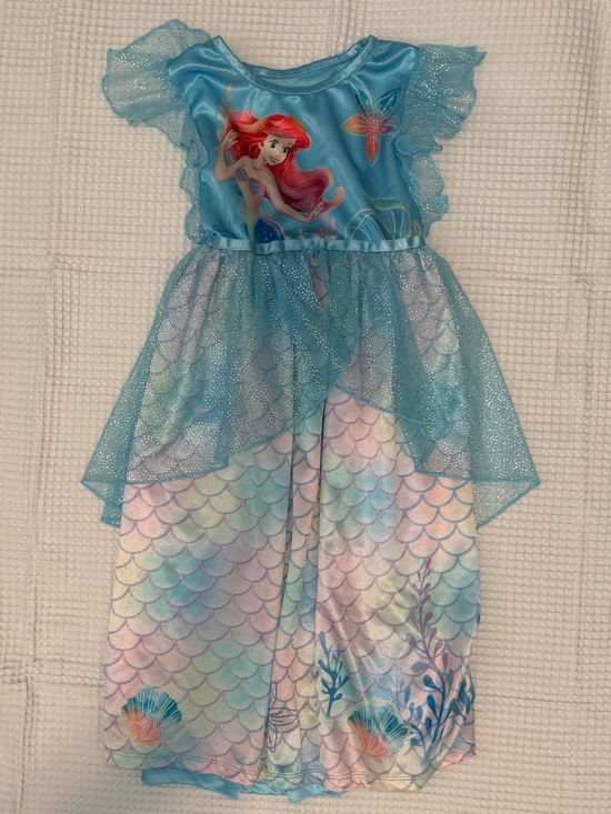 Disney Princess Light Blue Girls Dress with Pastel Accents