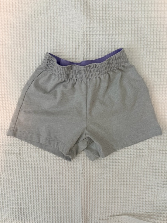 wonder nation Gray Athletic Shorts with Purple Lining