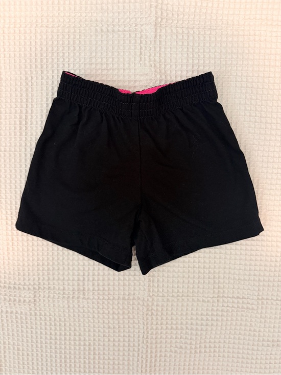 wonder nation Black Shorts with Pink Waistband Accent