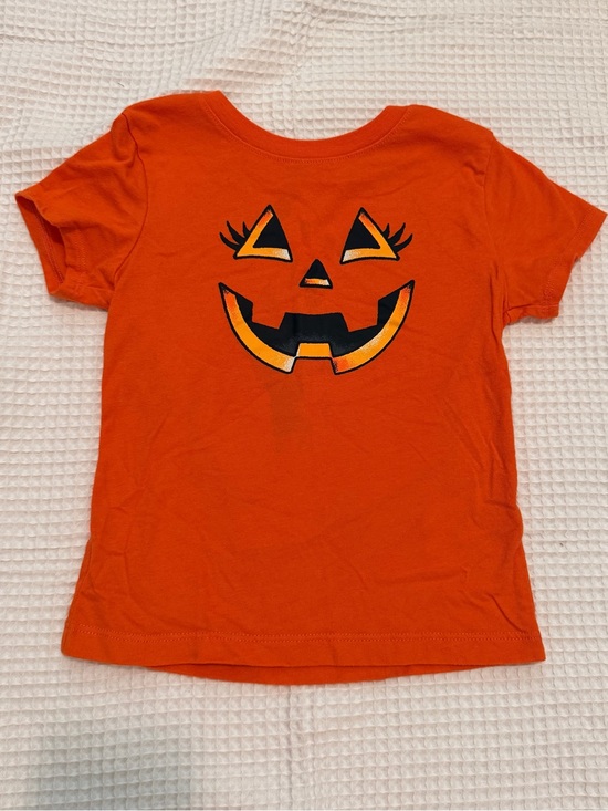 Orange Pumpkin Face Kids' T-Shirt