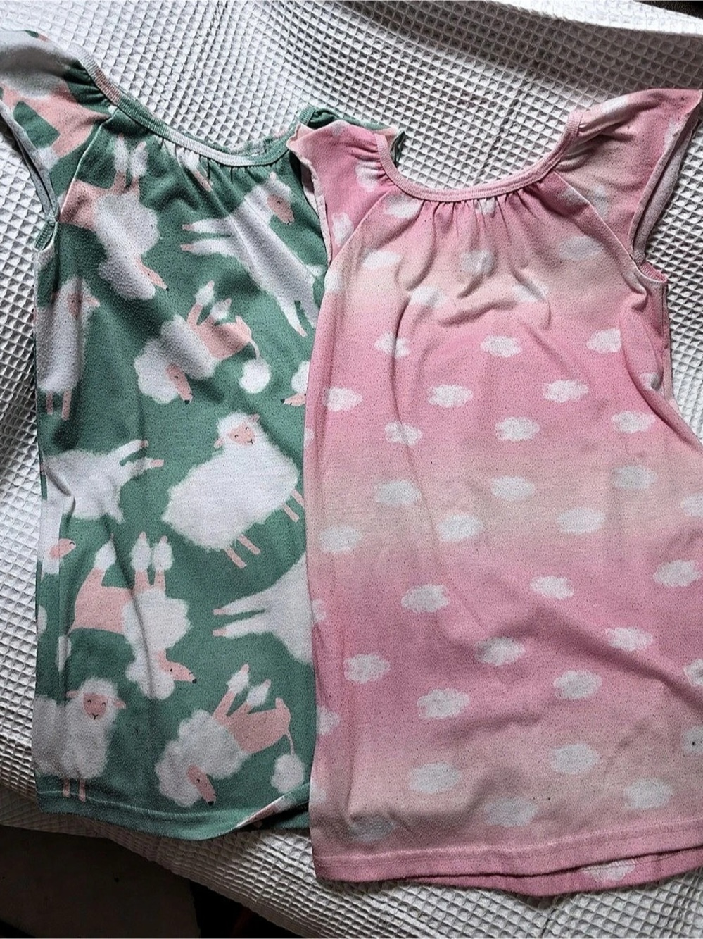 Carter’s Girl’s Llama Nightgown Set of 2 Pink & Green Size 4T