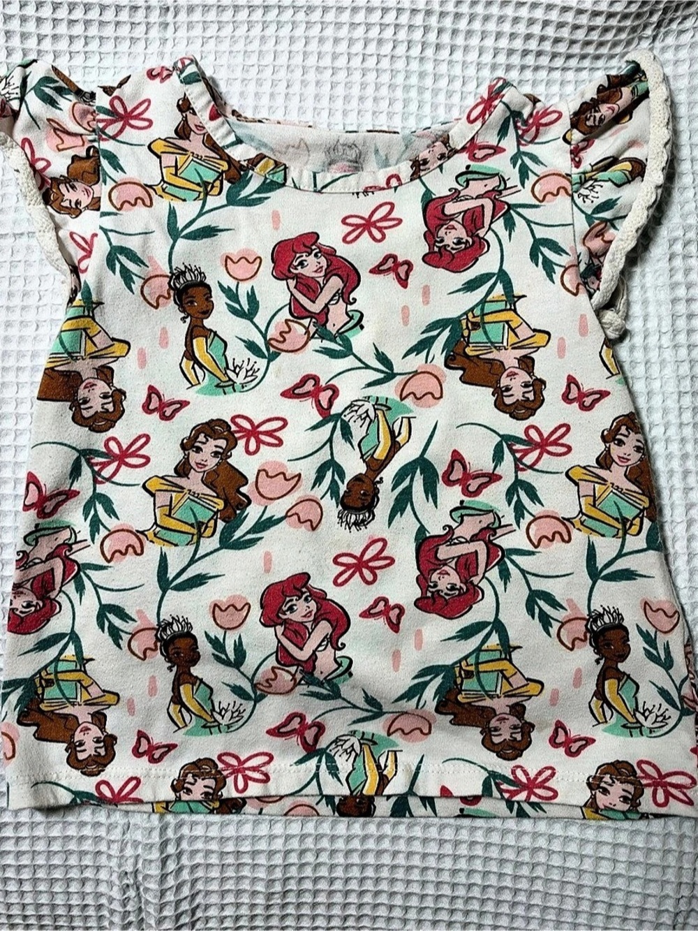 Disney Princess Girls 5T Floral Tank Top